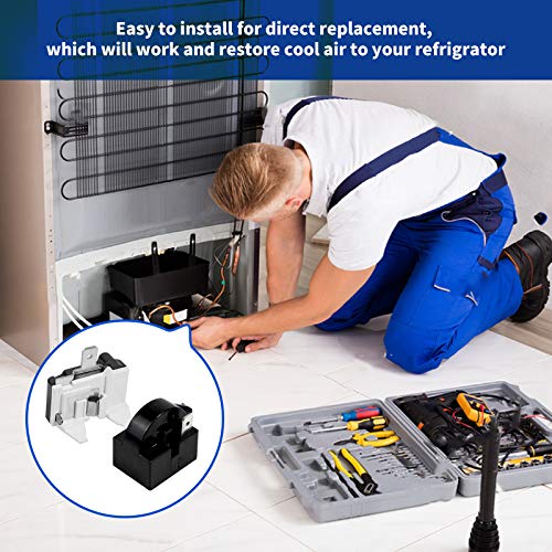 QP2-4.7 1-Pin Refrigerator Start Relay & Overload Protector Dual Pack