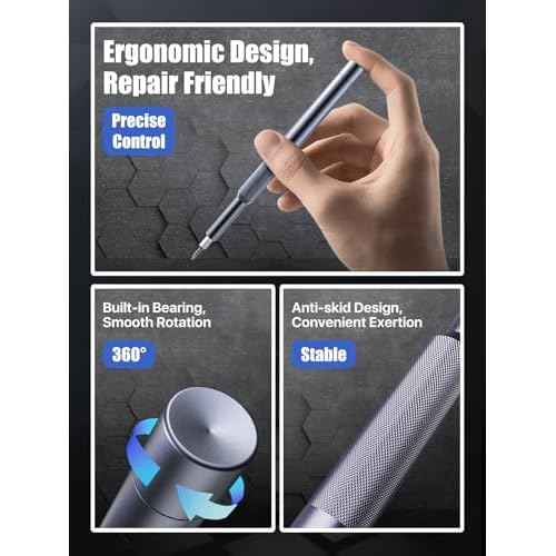 37-in-1 Precision Screwdriver Set, [Super Durable] Magnetic Small Screw Driver, Tiny Torx with T2 T3 T4 T5 T6 T7 T8 T9 T10 T15, Mini Repair Tool Kit for Watch, Computer, Xbox, PS3, PS4, PS5, More