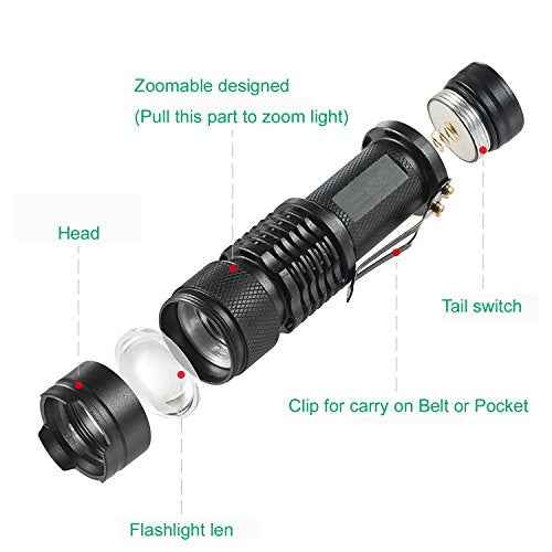Single Mode Green LED Flashlight, 150 Yard Long Range, High Power, Night Vision, Compact Green Flashlight Torch For Night Observation