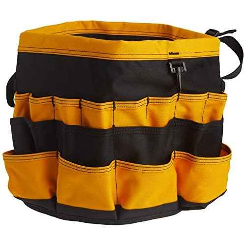 Custom Leathercraft4122 In & Out Bucket, 61 Pocket, Black/Yellow
