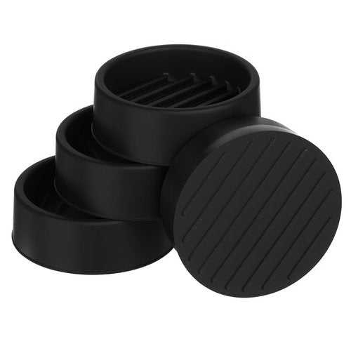1.5x1.5 Round Rubber Furniture Caster Cups Anti-Sliding Furniture Pads Bed Stopper Floor Protector with Grip Non Slip Furniture Gripper Anti Skid Furniture Feet for Couch Stopper Protect Any Flooring