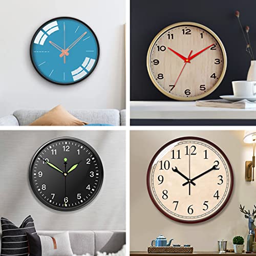 EMOON 15-Piece Silent Sweep Clock Mechanism Replacement Kit with 16 Hands - Mix Thread 3/8", 1/2", 5/8" for DIY & Repair