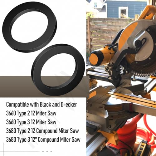6 Pack 152636-00 Miter Saw Blade Adapter Ring (1" x 5/8") for Dewalt DW718, DWS780, DW704, DW705, 3660, 3680 12" Miter Saw, Replaces 45-88-0330