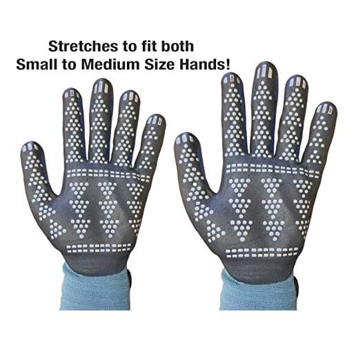 Midwest Gloves & Gear unisex adult Advanced Max Gripping Glove, Slate Blue , 1 pair