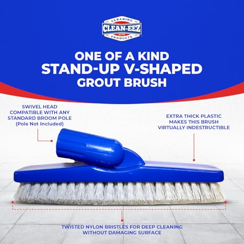 Clean-eez Heavy-Duty Grout Cleaner 2 Pack with Stand-Up Brush - 32 oz