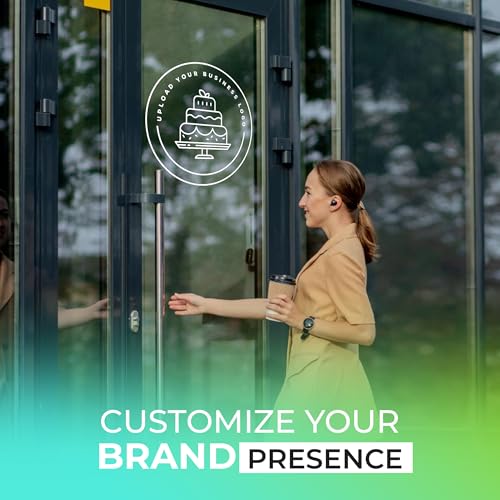 Custom Business Logo Decal with Variations - Wall, Window & Office Use