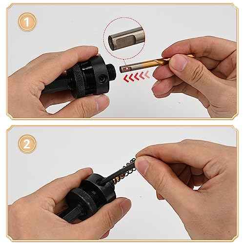 Mollom (30mm | 1-3/16") HSS M42 with 8% Cobalt BI-Metal Hole Saw with 2 Pilot Drill Bits & Arbor Smooth Cutting for PVC,Drywall,Wood,Plastic,Gypsum Board,Rubber