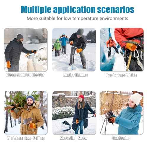 Winter Waterproof Gloves for Men and Women, Work Gloves for Cold Weather, Thermal Insulated Freezer Gloves