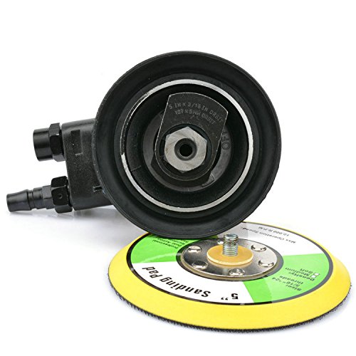 Air Random Orbital Sander 5 Inch Pneumatic Polishing Disc Dual Action PowerGrinding Tool
