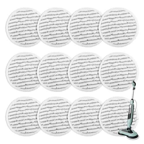 12 Pack Sinnya Shark Steam Mop Replacement Pads S8001/S7000 Compatible