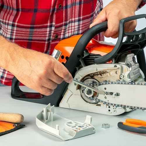 3 Pack Chainsaw Wrench 13 by 19 mm 1/2x3/4 Chainsaw Tool Chainsaw Scrench Replacement Combination Screwdriver and Wrench T Wrench Spanner Tool (3)