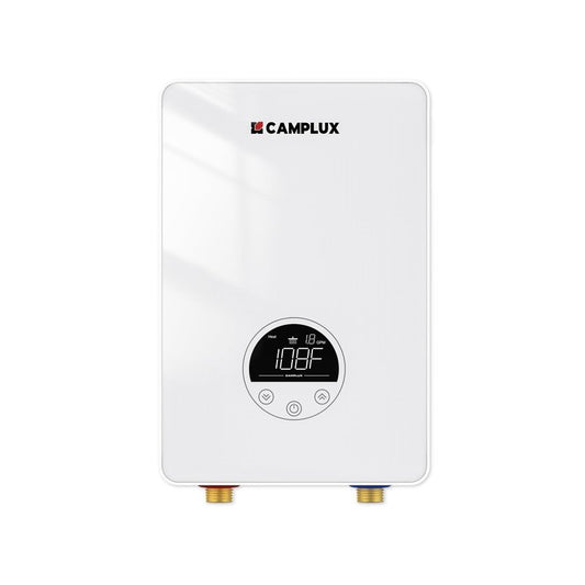 CAMPLUX Tankless Water Heater Electric 120V, 4500W Point of Use Instant Hot Water Heater, Save Space for Sink Wall Mounted LED Digital Display CSA Certified