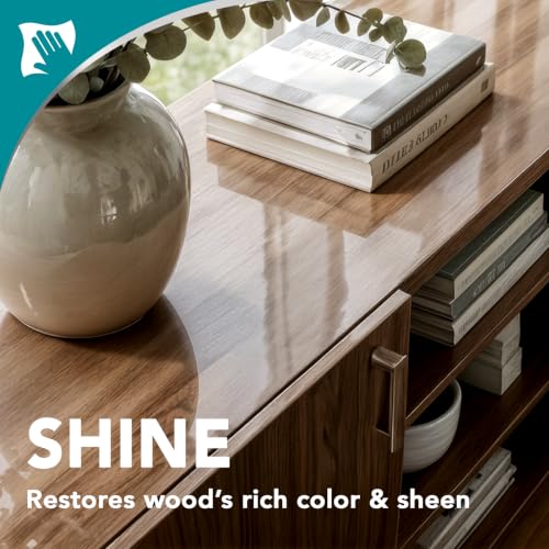Weiman 16 oz Cabinet & Wood Cleaner & Polish Twin Pack with Microfiber Towel - Protect & Shine Furniture, Cabinets, Trim