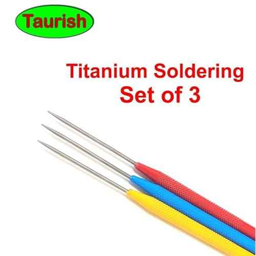 Deluxe Titanium Soldering Pick Set, Set of 3, 6-1/2 Inches