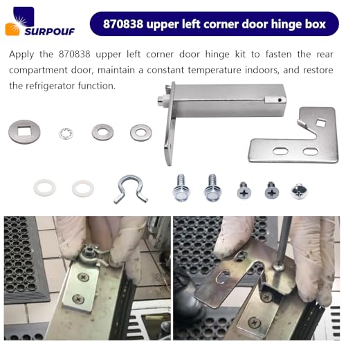 Top Left Door Hinge Cartridge 870838 for TRUE Refrigerator Door Kit