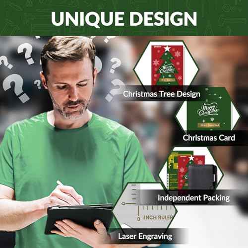 Stocking Stuffers for Adults Men Women, Gifts for Men, 2 Pack 20 in 1 Wallet Credit Card Multitool, White Elephant Christmas Gifts, Mens Stocking Stuffers for Him, Boys, Husband, Dad