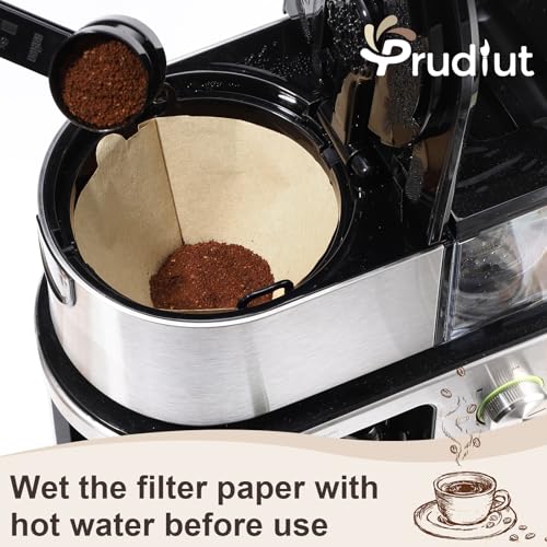 Prudiut 100Pcs #4 Cone Coffee Filters 8-12 Cup for Ninja Made - U4/100Pcs