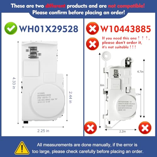 GE Washer Door Lock WH01X29528 (OEM) for GFW550SSN5WW - Garsoo