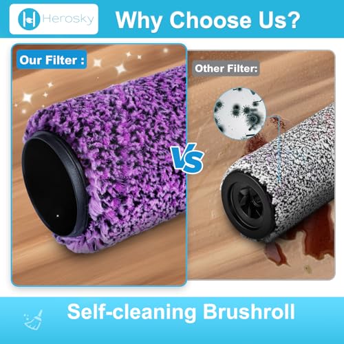3-Pack SD201 Brush Roll Replacement for Shark Steam Mop SD201 — Fits SD200/SD205 Series