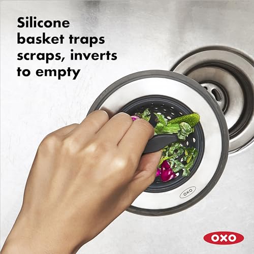 OXO Good Grips 2-In-1 Sink Strainer and Stopper - Kitchen Drain Solution
