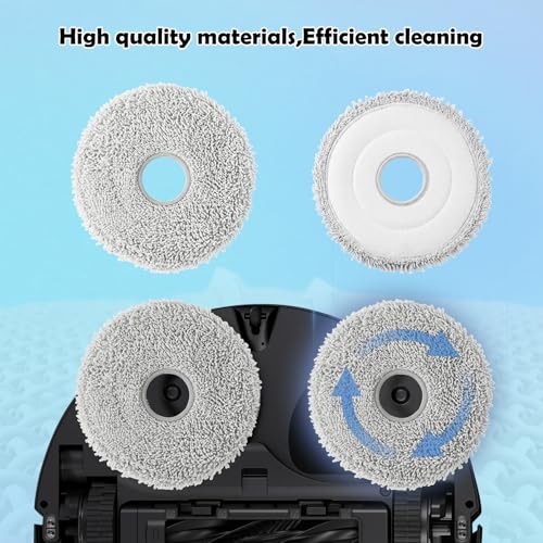 VIEWALL 8 Pack Reusable Mop Pads for Dreame L10s/L40/LX/X50 Ultra (X40 Mop Cloth) – Ultra-Fine Microfiber