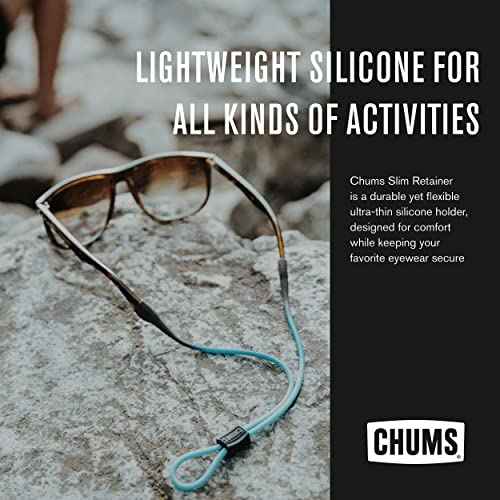 Chums Slim Retainer - Adjustable Eyewear Keeper - Thin Silicone Safety Eyewear Retainer for Women & Men