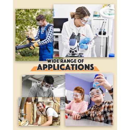 Qbily Anti-fog Safety Goggles,Adjustable Lab Goggles£¬Lightweight Science Goggles