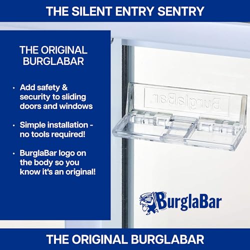 BurglaBar 2-Pack Sliding Glass Door Security Bar - Easy Install Home Safety
