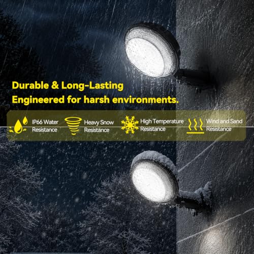 AIKVSXER 150W LED Barn Light Dusk to Dawn Outdoor Floodlight 22500LM 6500K