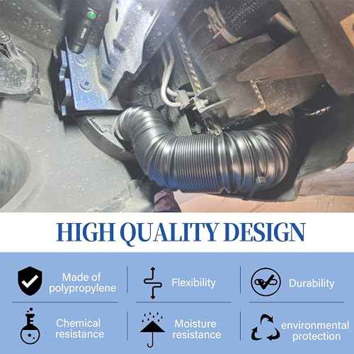 2 1/2'' x 36'' Dust Collection Hose Flexible for Drill Press, Woodworking and Wood Shop Dust Collection System 2.5 Inch Dust Collector Hose 1Pcs