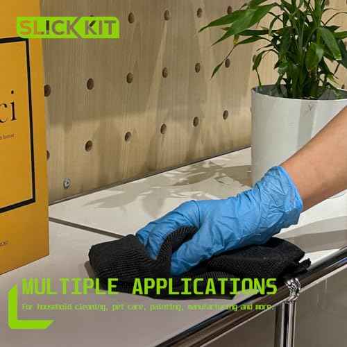 Disposable Nitrile Gloves, 5 Mil Latex-Free Powder-Free Industrial Gloves for Cleaning Automotive, Non-Sterile Blue