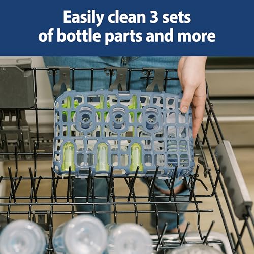 Dr. Brown's Options+ Dishwasher Basket for Bottle Parts, Blue, 1 Count