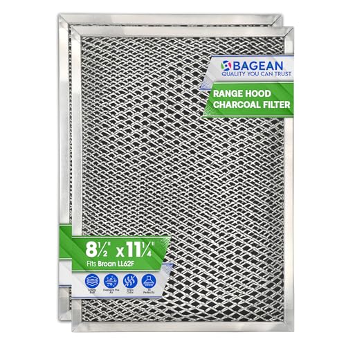Bagean LL62F 8.5 x 11.25in Charcoal Grease Filter Replacement for Broan/NuTone