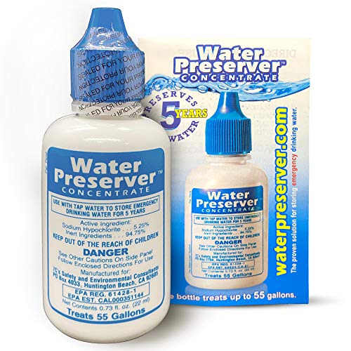 SurvivalKitsOnline 55 Gallon Water Preserver Concentrate - 5 Year Emergency Water Storage Additive