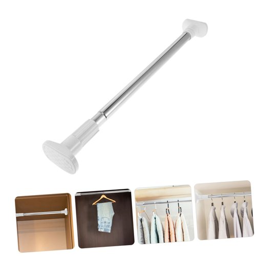 Alipis 2pcs Heavy Duty Tension Rods Closet Rods No Drilling Expandable for Wardrobe Bathroom and Kitchen Use