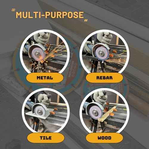 Diamond Cutting Wheel 3 x 3/8 Inch for Metal, Cut Off Wheel with 5000+ Cuts on Rebar, Steel, Iron and INOX 3" Diamond Cutting Discs (Segmented Edge)