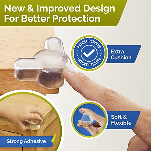 Baby Corner Protectors 12 Pack - Transparent Edge Guards for Babyproofing