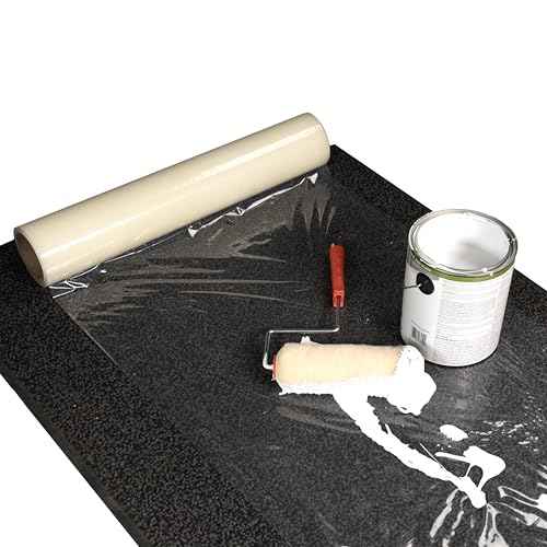Carpet Protection Film 24" x 200', 3 mil (400 Sq.Ft) - USA-Made Self-Adhesive Carpet Protection - Clean Removal, Clear and Strong Cover Protector - Heavy-Duty Floor Protector Roll by IDL Packaging