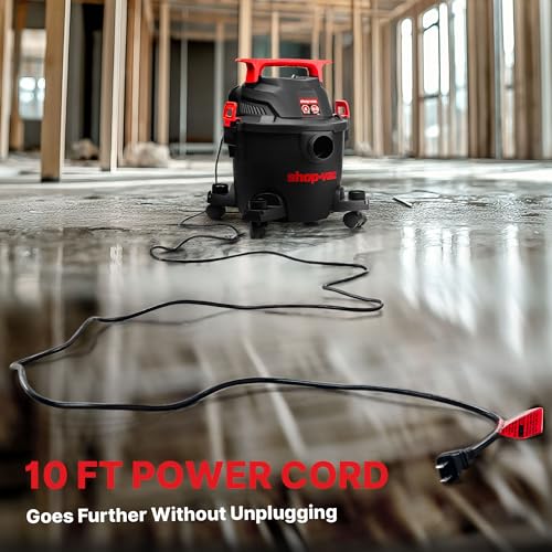 Shop-Vac 4 Gallon 4 Peak HP Wet Dry Vacuum with Blower - Portable Garage & Workshop Cleaner