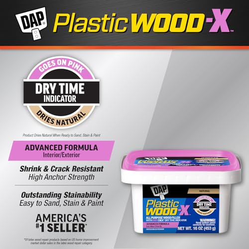 DAP Plastic Wood-X 16 oz Natural Wood Filler with DryDex Dry Time Indicator