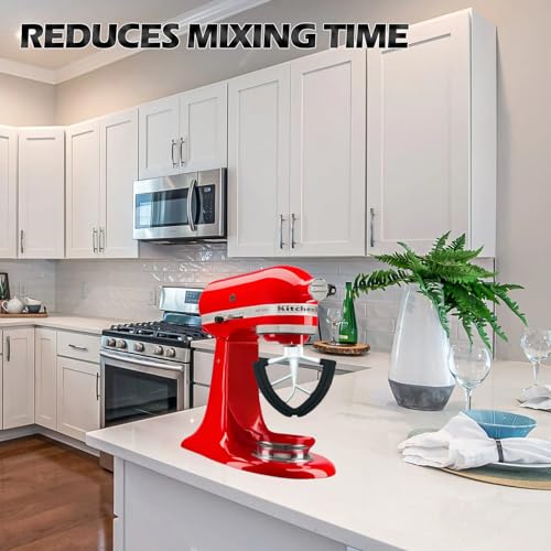 Flex Edge Beater for KitchenAid 4.5–5 Qt Tilt-Head Mixers with Silicone Edges