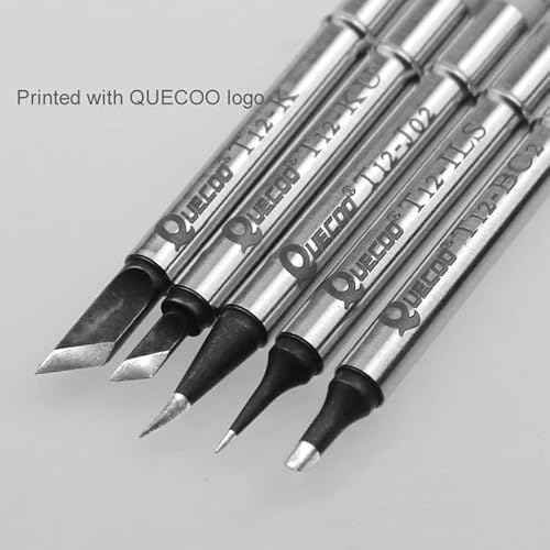 QUECOO TW Black T12-KU/K/BC2/J02/ILS soldering Iron Tip Welding head for all T12 High-grade series soldering tip