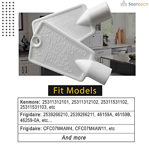 Seentech 297147700 Pack 2 Freezer Door Keys - Replaces AP4301346, 216702900, 06599905 Fits Kenmore/Electrolux
