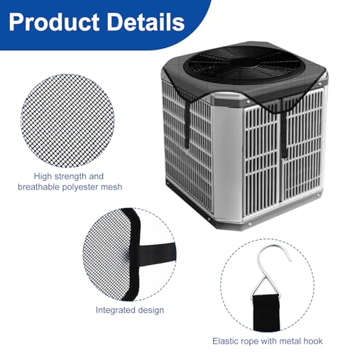 Botyboty 36'' x 36'' Outdoor AC Unit Cover Mesh Protector Breathable, Weatherproof HVAC Condenser Shield
