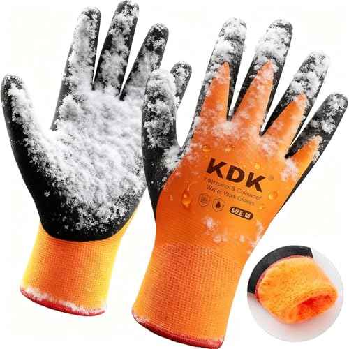 Winter Waterproof Gloves for Men and Women, Work Gloves for Cold Weather, Thermal Insulated Freezer Gloves
