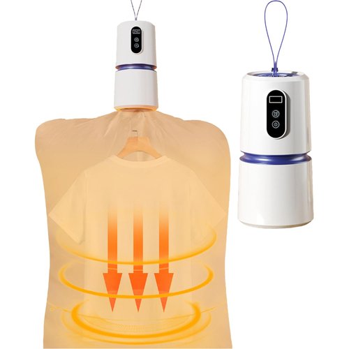 Lecsaf Portable Clothes Dryer with Timer, Portable Dryer with 360° Hot Air Technology & Dry Bag, Quiet Operation Mini Laundry Dryers, 30-240 Min Timer, for Travel, Apartment, RV, Dorm