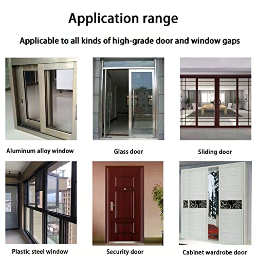 UpinFun 33 Ft Gray Self-Adhesive Weather Stripping for Doors & Windows, 0.35'' Wide x 0.2'' Thick - Variation of THIS listing