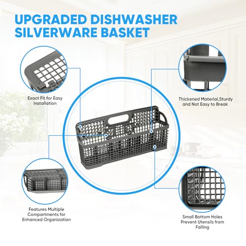 Universal Dishware Silverware Basket Replacement WP8562043 for KitchenAid/Whirlpool/Kenmore