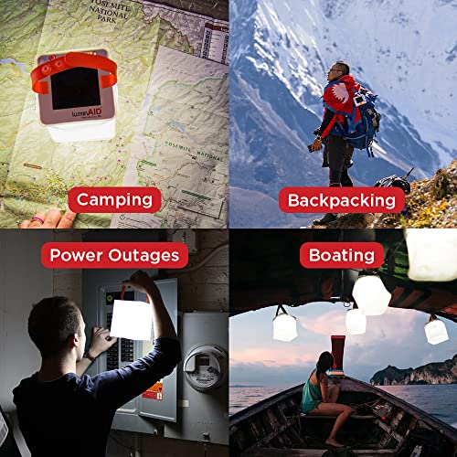 LuminAID Nova Inflatable Solar LED Lantern 75 Lumens for Camping Hiking Travel