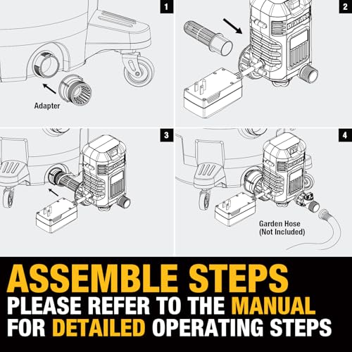 DEWALT Wet Dry Vacuum Pump Accessory 11 Gal/Min Flow 60 ft Lift for Water Drainage